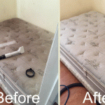 before after mattress cleaning